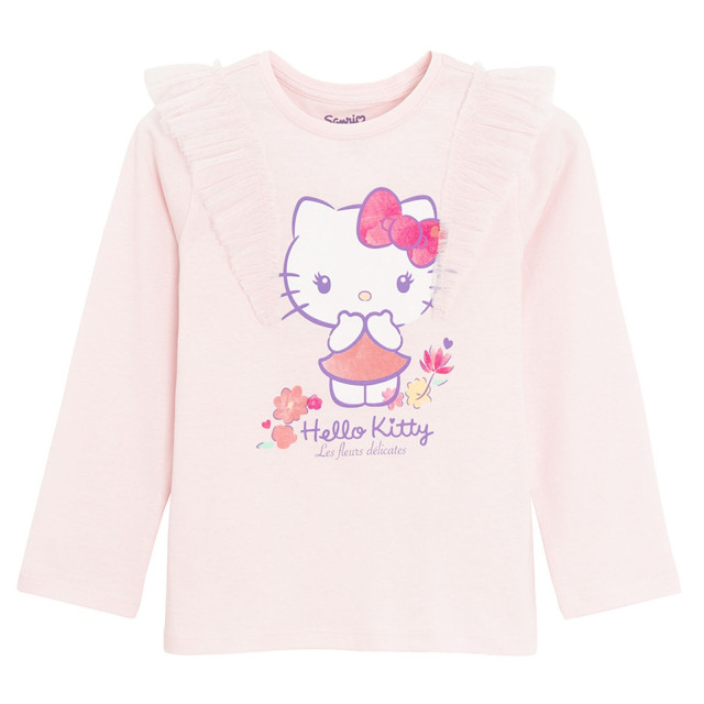 Блуза с дълъг ръкав HELLO KITTY, цвят: Розов