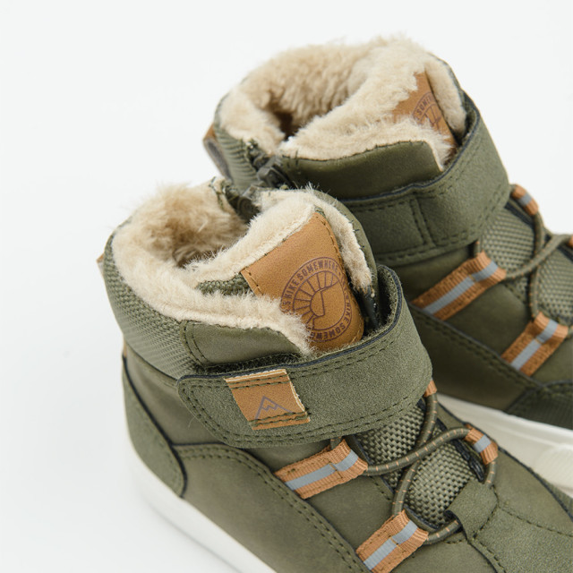 Високи обувки, цвят: Каки