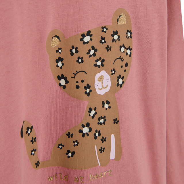 Тениска с дълъг ръкав, цвят: Розов