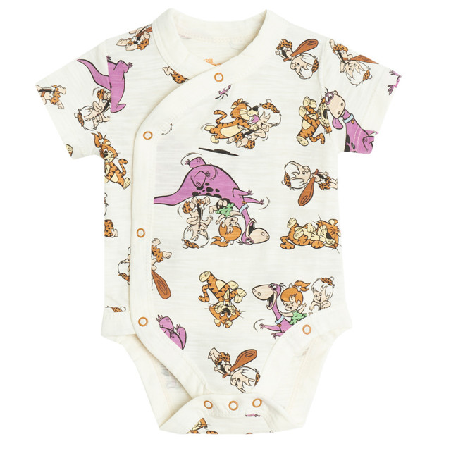 Боди с къс ръкав 2бр. FLINSTONES, цвят: Микс