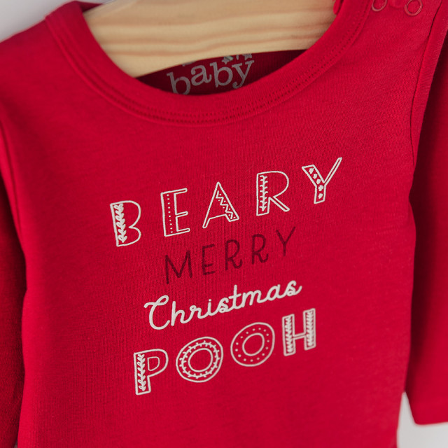 Боди с дълъг ръкав 3бр. WINNIE THE POOH, цвят: Микс