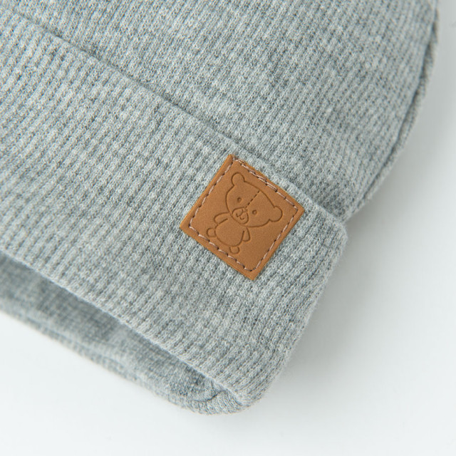 Шапка, цвят: Сив меланж