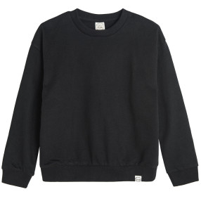 Блуза с дълъг ръкав, цвят: Черен