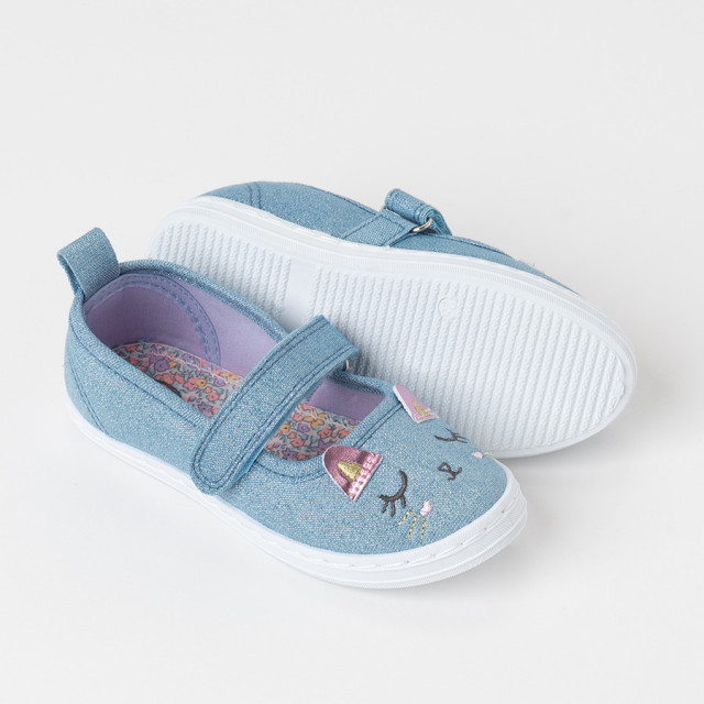 Пантофи, цвят: Син