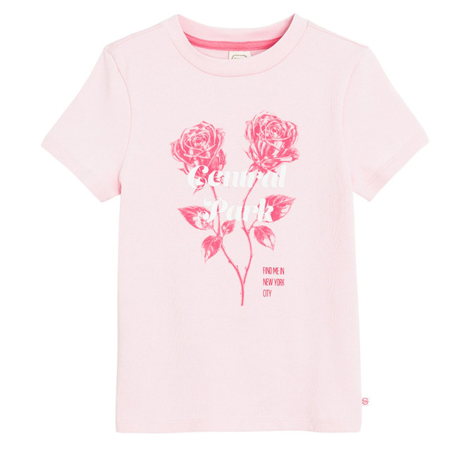 Тениска с къс ръкав, цвят: Розов