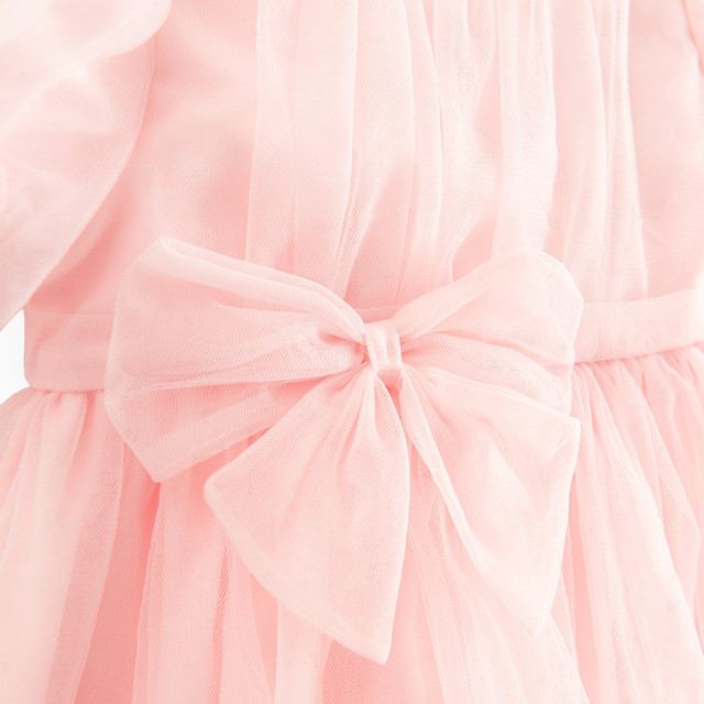 Рокля с къс ръкав, цвят: Пепел от рози