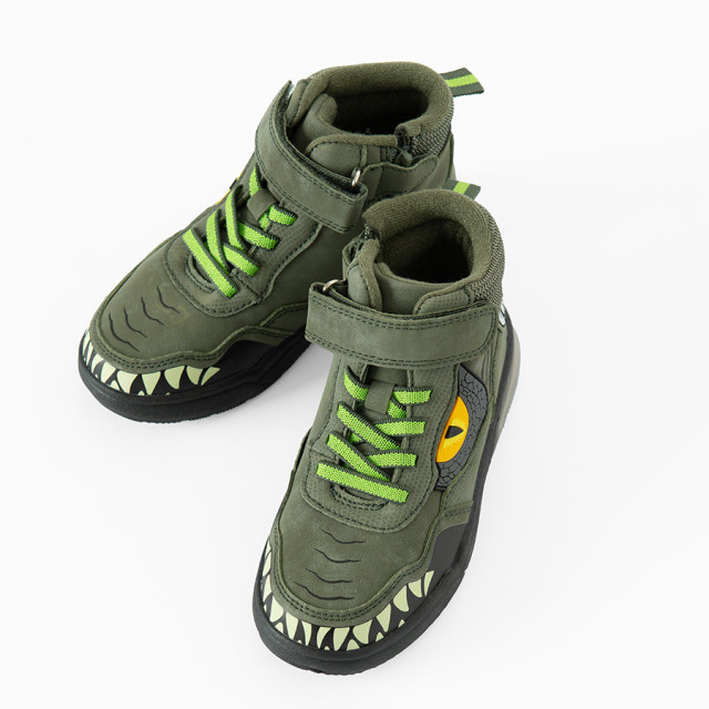 Високи обувки, цвят: Каки