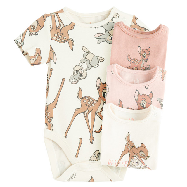 Боди с къс ръкав 4бр. BAMBI, цвят: Микс