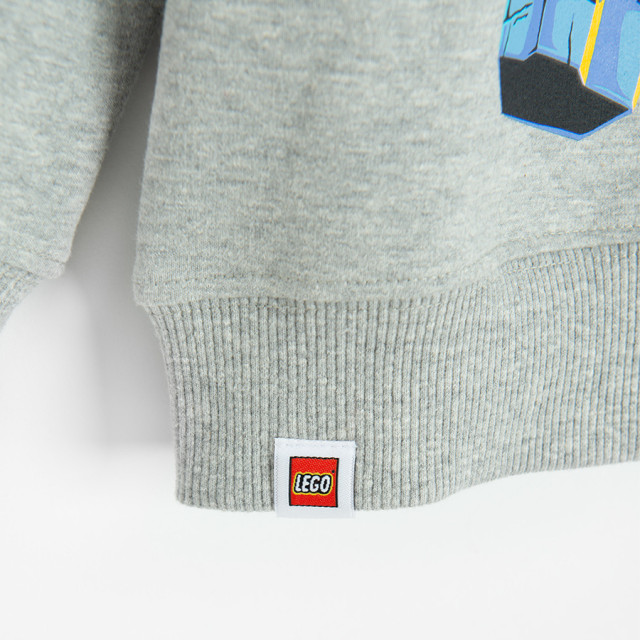 Блуза с дълъг ръкав LEGO NINJAGO, цвят: Сив меланж