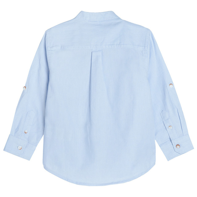 Риза с дълъг ръкав, цвят: Светло син