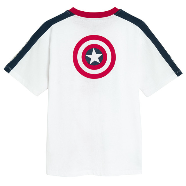 Тениска с къс ръкав MARVEL, цвят: Бял