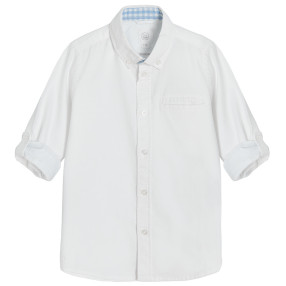 Риза с дълъг ръкав, цвят: Бял