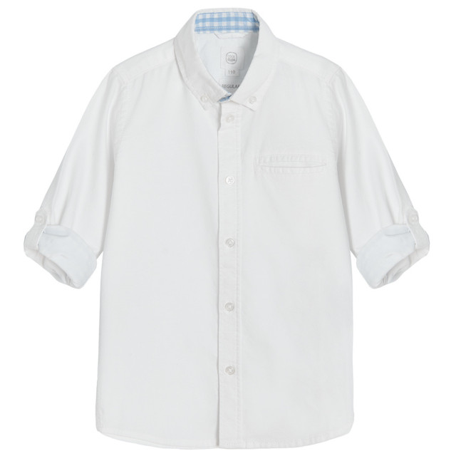 Риза с дълъг ръкав, цвят: Бял