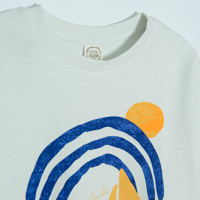 Блуза с дълъг ръкав, цвят: Бял