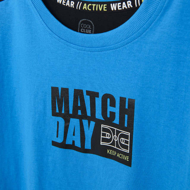 Тениска с къс ръкав, цвят: Син