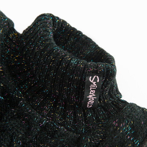 Шал SMILEY, цвят: Черен