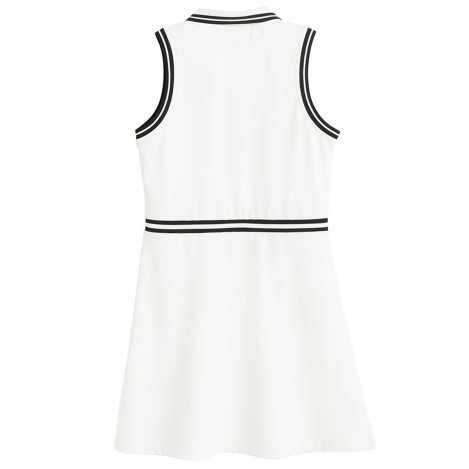 Рокля без ръкав, цвят: Бял