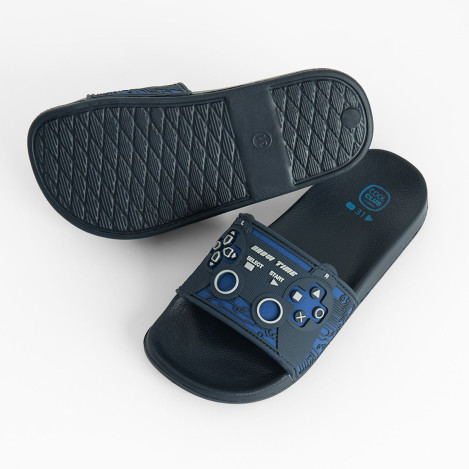 Плажни чехли, цвят: Морско син