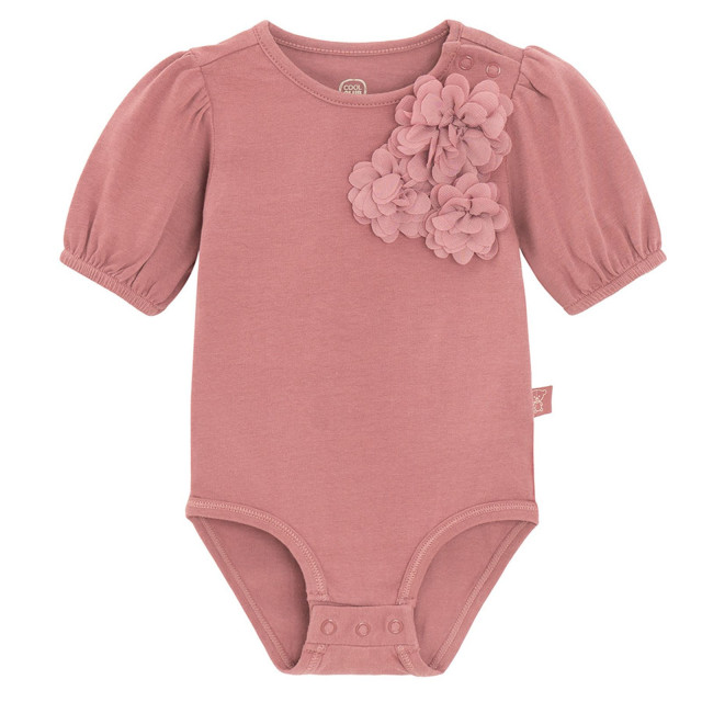 Боди с къс ръкав, цвят: Кафяв