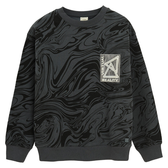 Блуза с дълъг ръкав, цвят: Антрацит