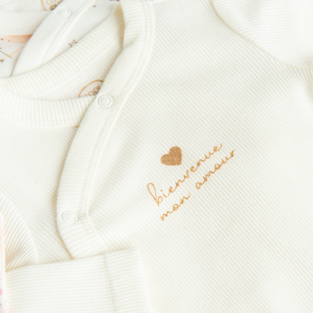 Боди с дълъг ръкав 2бр., цвят: Микс