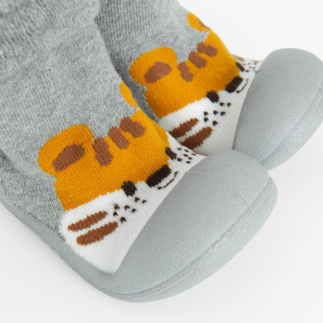 Пантофи, цвят: Сив