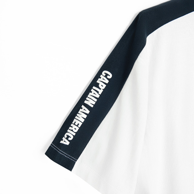 Тениска с къс ръкав MARVEL, цвят: Бял