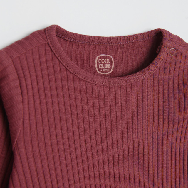 Рокля с дълъг ръкав, цвят: Керемиден