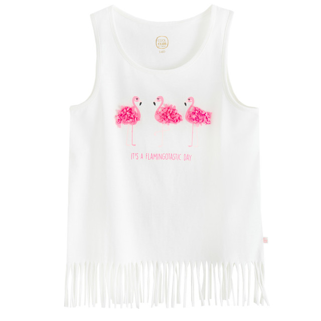 Блуза без ръкави, цвят: Бял