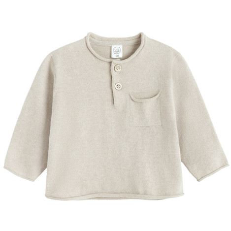 Пуловер, цвят: Бежов