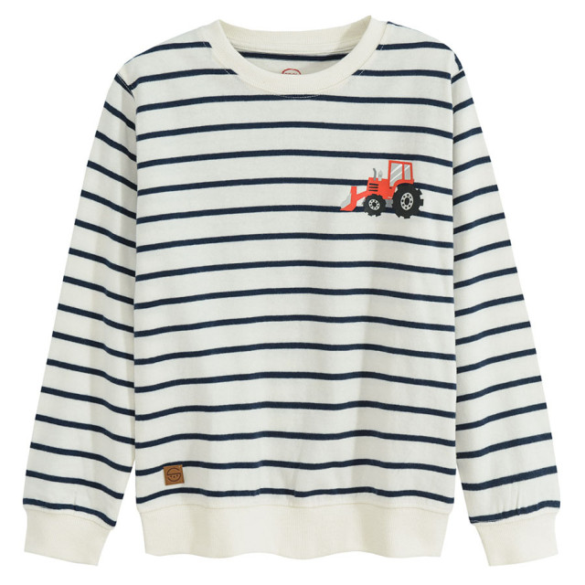 Блуза с дълъг ръкав, цвят: Екрю