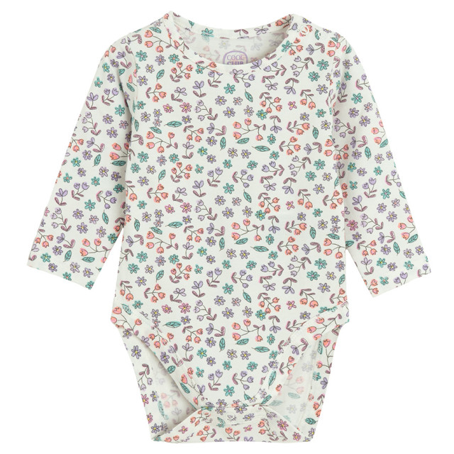 Боди с дълъг ръкав, цвят: Кремав