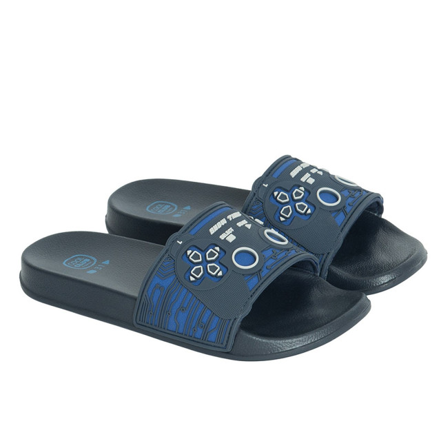 Плажни чехли, цвят: Морско син