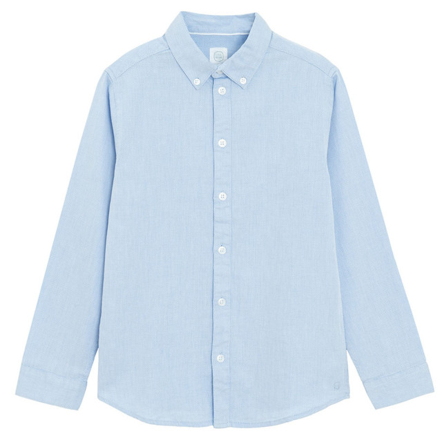 Риза с дълъг ръкав, цвят: Светло син