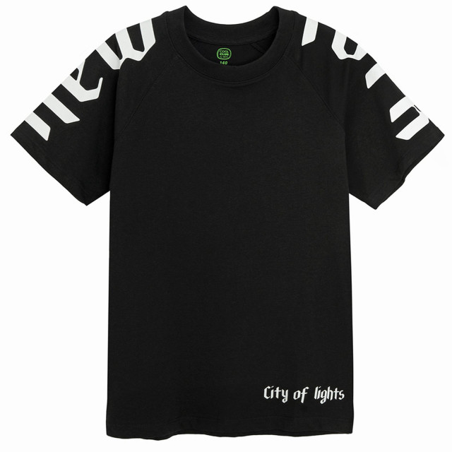 Тениска с къс ръкав, цвят: Черен