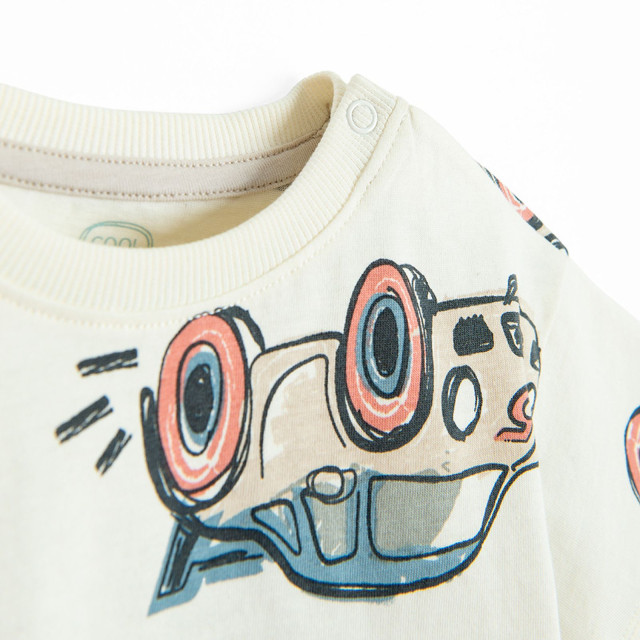 Тениска с къс ръкав, цвят: Бял