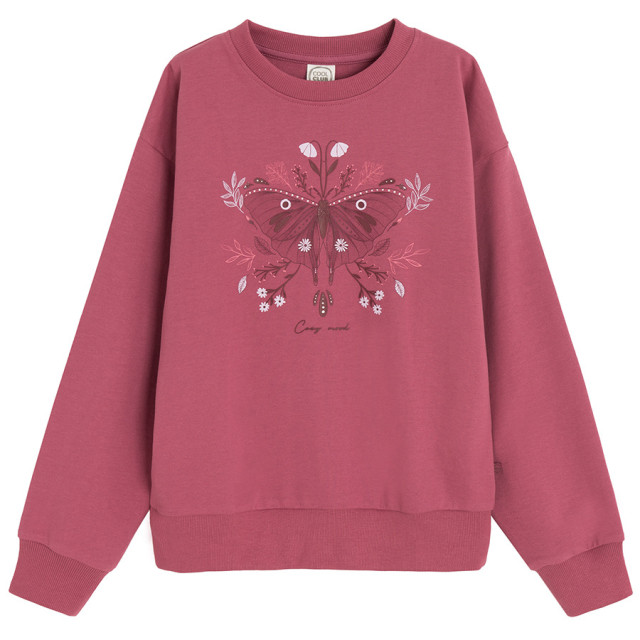 Блуза с дълъг ръкав, цвят: Бургунди