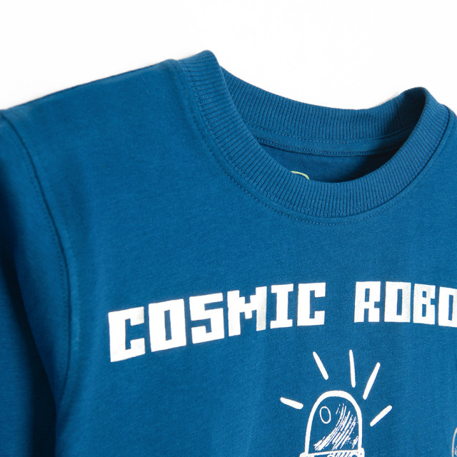 Блуза с дълъг ръкав, цвят: Син