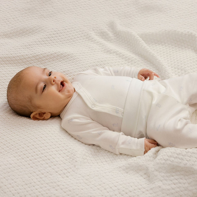 Боди с дълъг ръкав 2бр., цвят: Бял