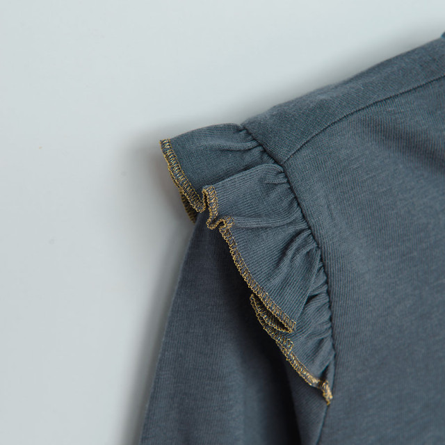 Блуза с дълъг ръкав, цвят: Графит