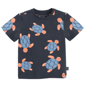 Тениска с къс ръкав, цвят: Морско син