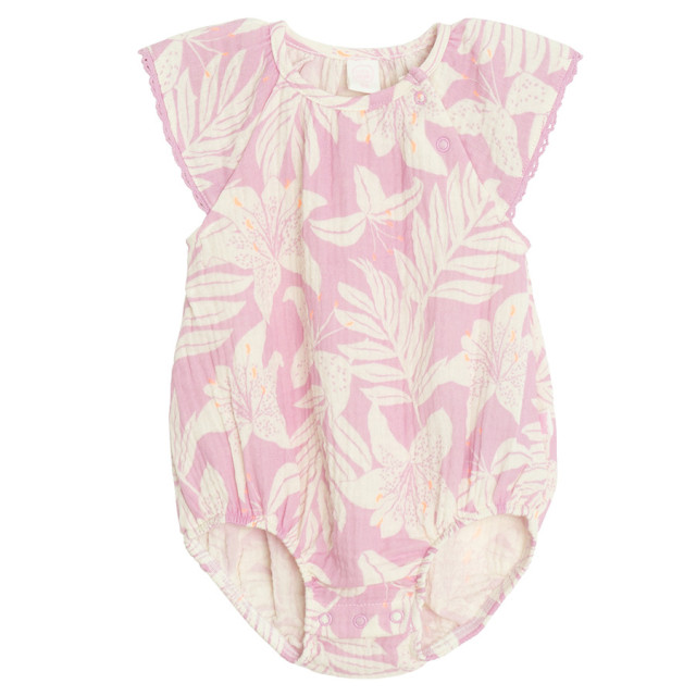 Боди с къс ръкав, цвят: Розов