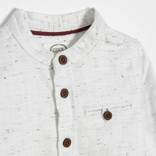 Риза с дълъг ръкав, цвят: Бял