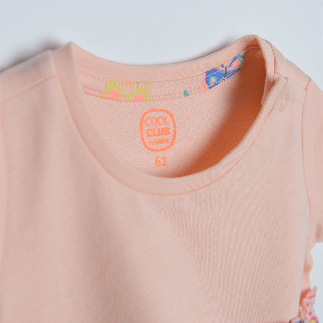 Блуза с къс ръкав, цвят: Светло розов