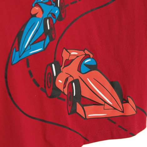 Тениска с дълъг ръкав, цвят: Червен