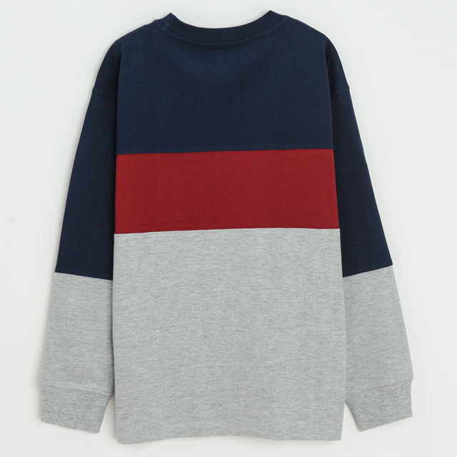 Блуза с дълъг ръкав MARVEL, цвят: Сив меланж