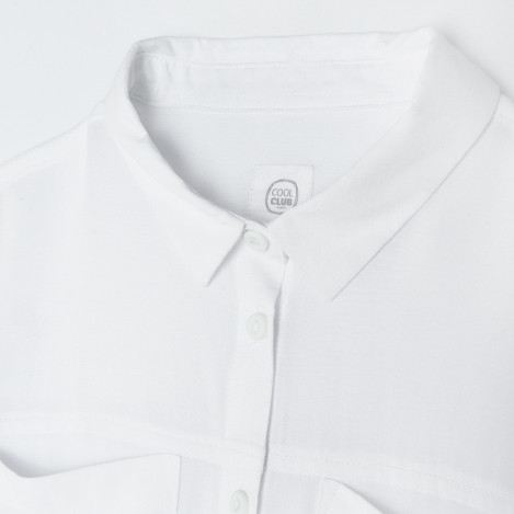Риза с дълъг ръкав, цвят: Бял