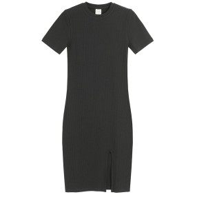 Рокля с къс ръкав, цвят: Черен