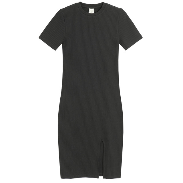 Рокля с къс ръкав, цвят: Черен