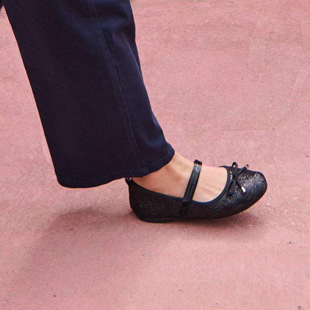 Балеринки, цвят: Черен